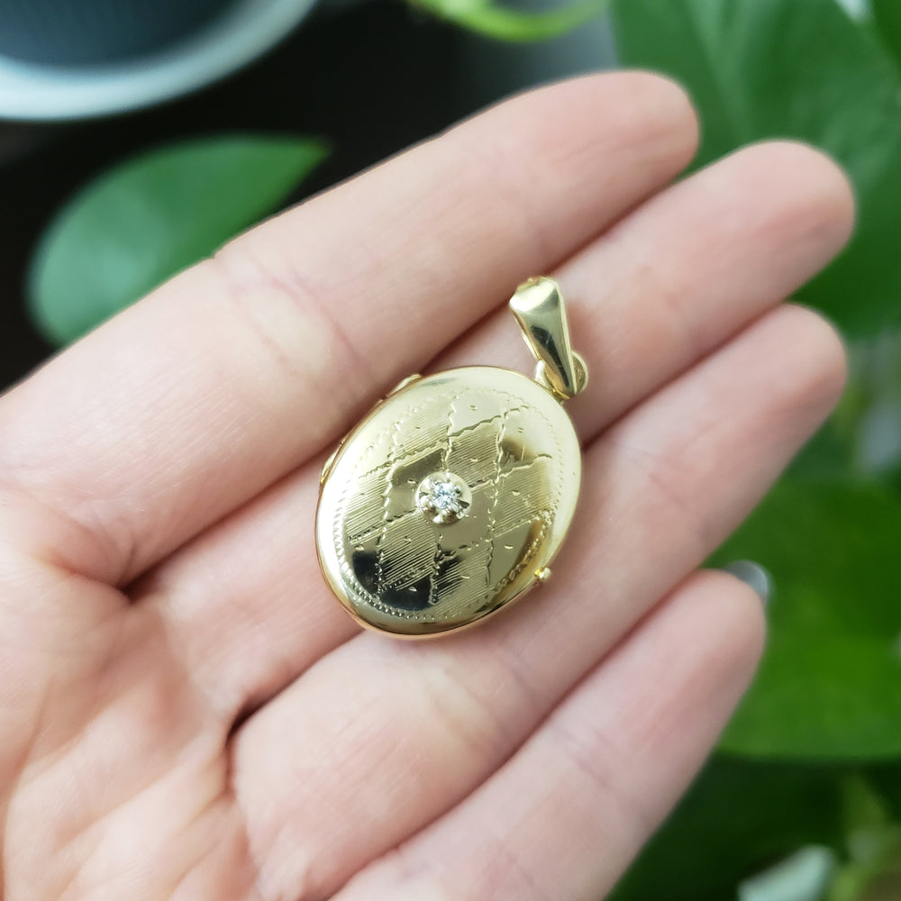 Vintage Gold Locket | Era Design Vancouver Canada
