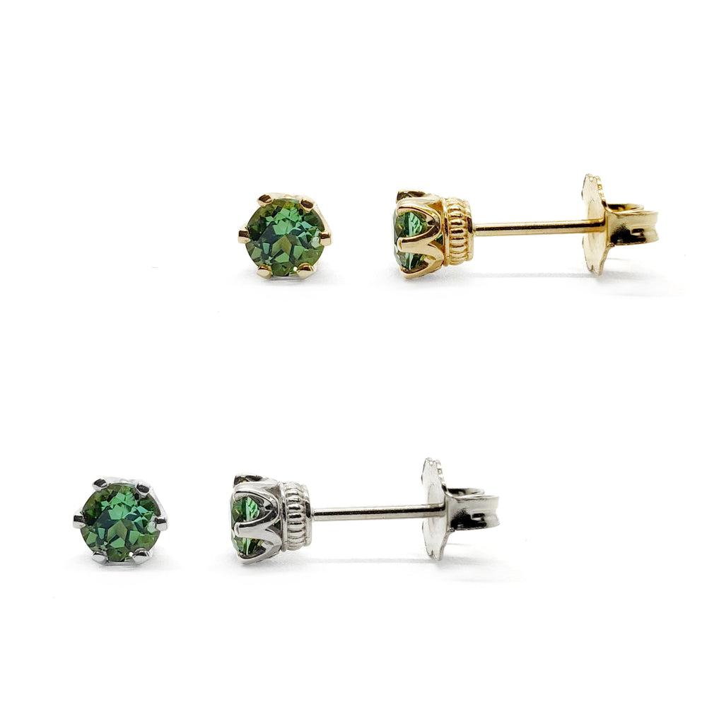 Crown Tourmaline Studs