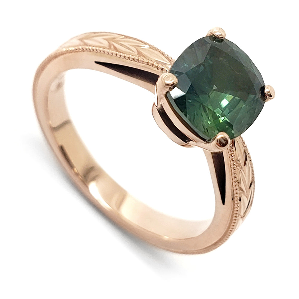 Australian Sapphire Engagement Ring | Era Design Vancouver Canada