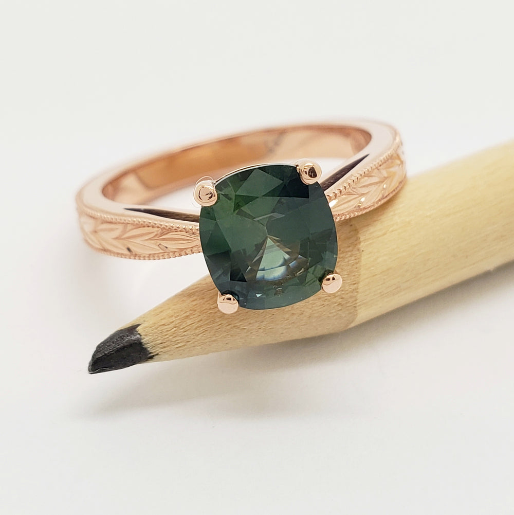 Australian Sapphire Engagement Ring | Era Design Vancouver Canada