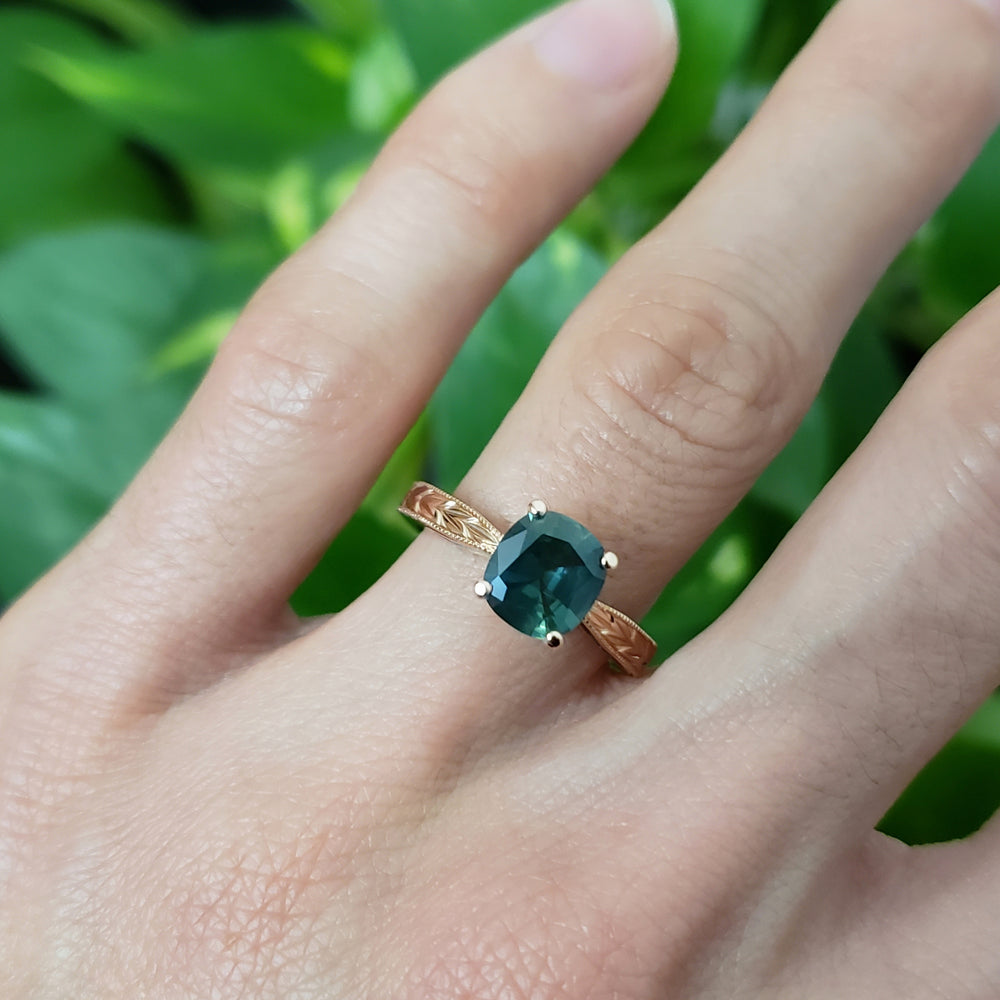 Australian Sapphire Engagement Ring | Era Design Vancouver Canada