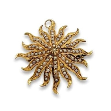 Edwardian Seed Pearl Pendant-Brooch | Era Design Vancouver Canada
