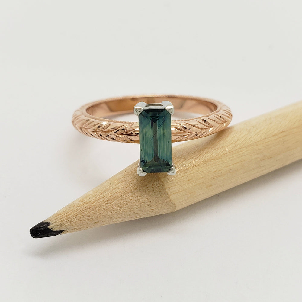 Australian Sapphire Engagement Ring | Era Design Vancouver Canada