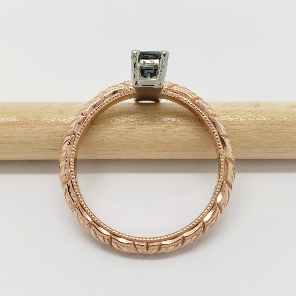 Australian Sapphire Engagement Ring | Era Design Vancouver Canada