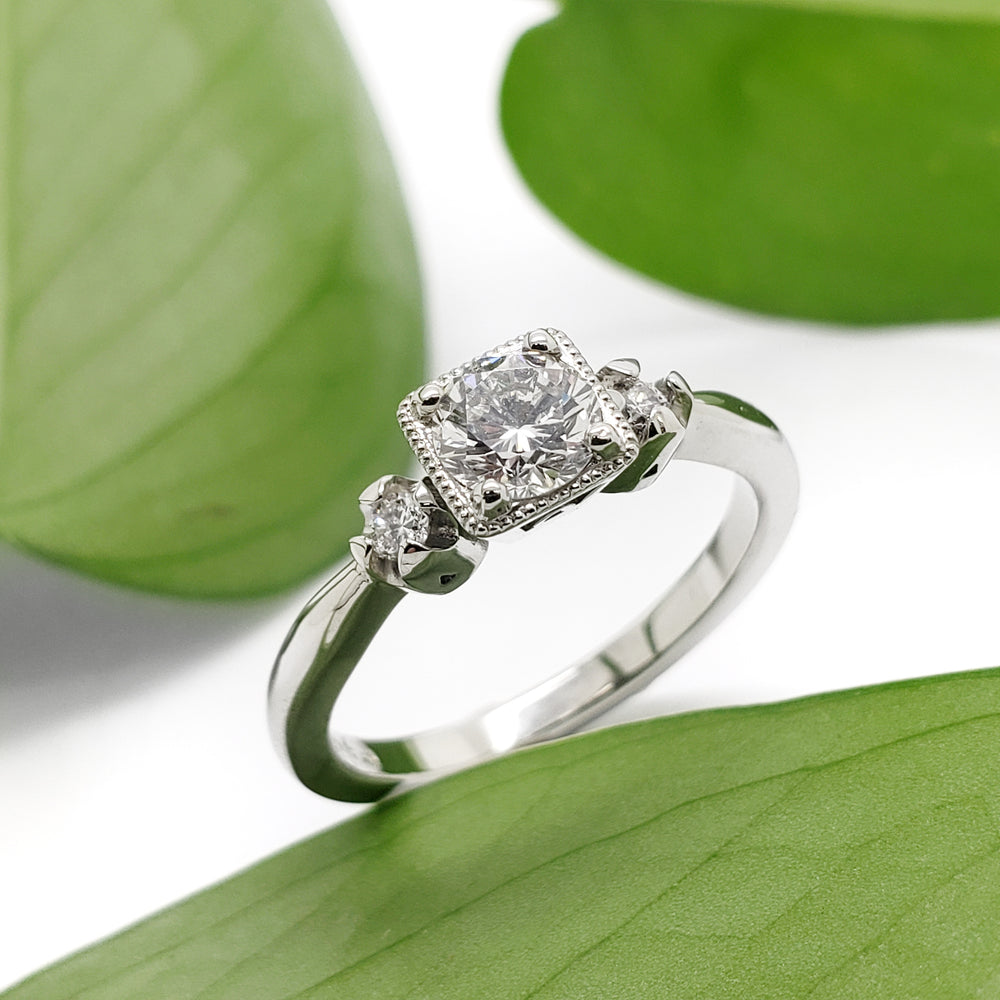 Antique Diamond Engagement Ring | Era Design Vancouver Canada