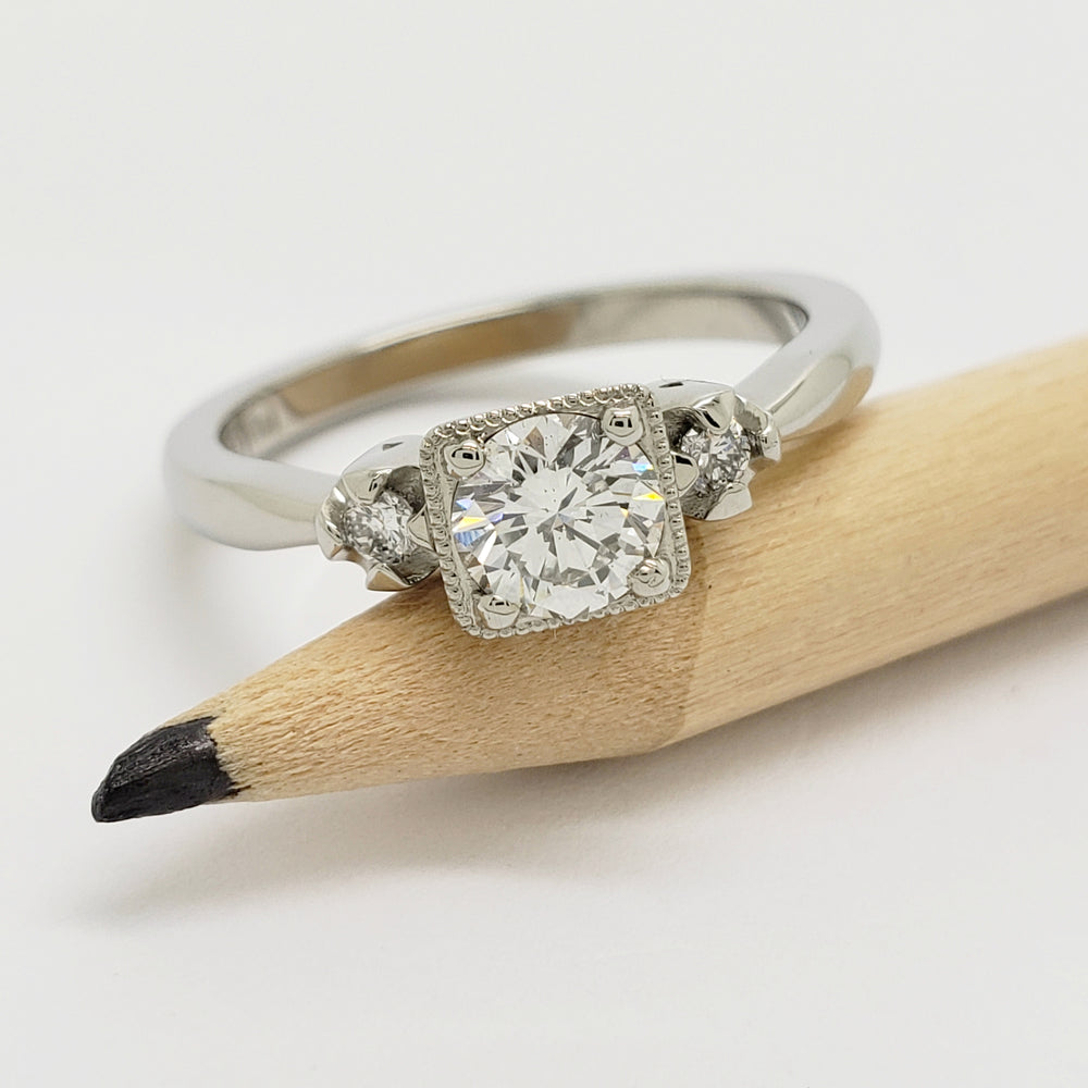 Antique Diamond Engagement Ring | Era Design Vancouver Canada