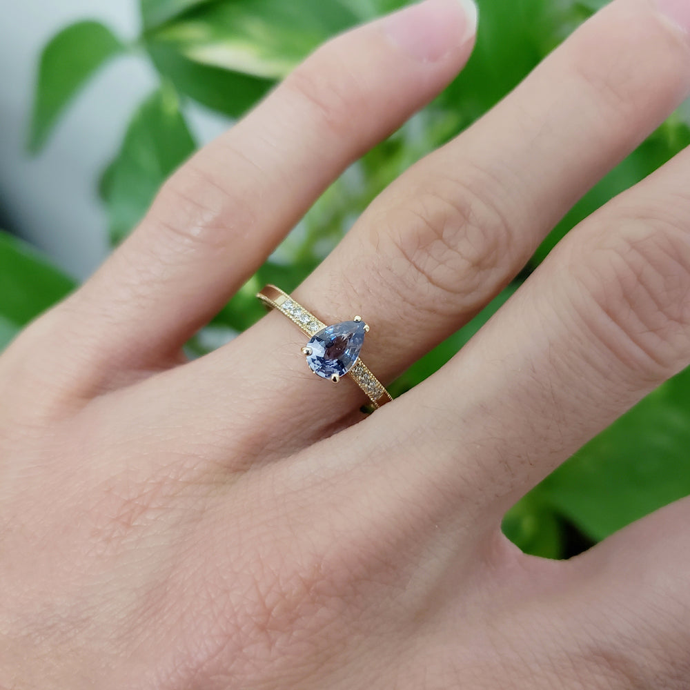 Lavender Sapphire Engagement Ring | Era Design Vancouver Canada