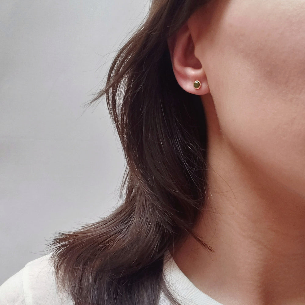 Jade Stud Earrings | Era Design Vancouver Canada