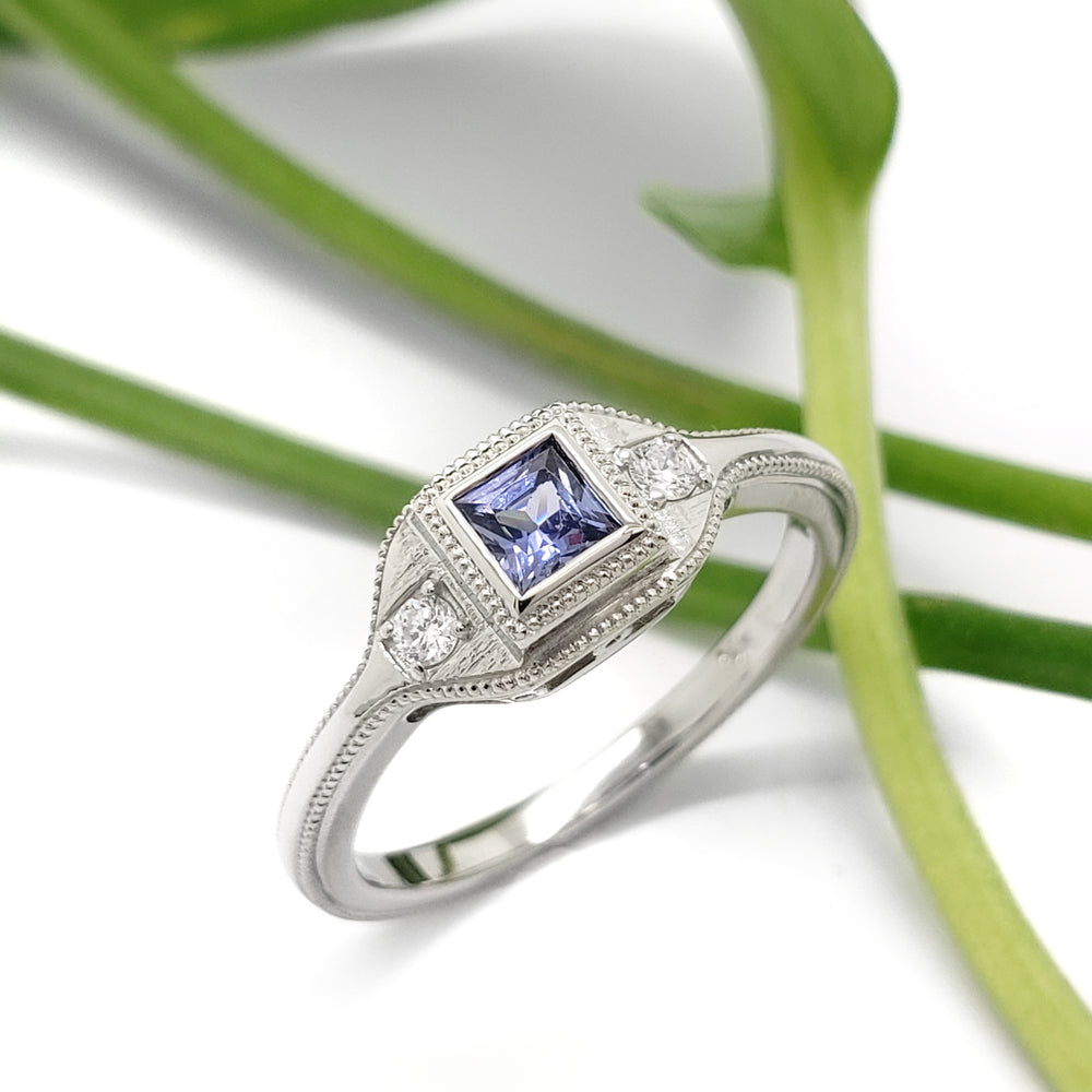 Art Deco Style Engagement Ring | Era Design Vancouver Canada