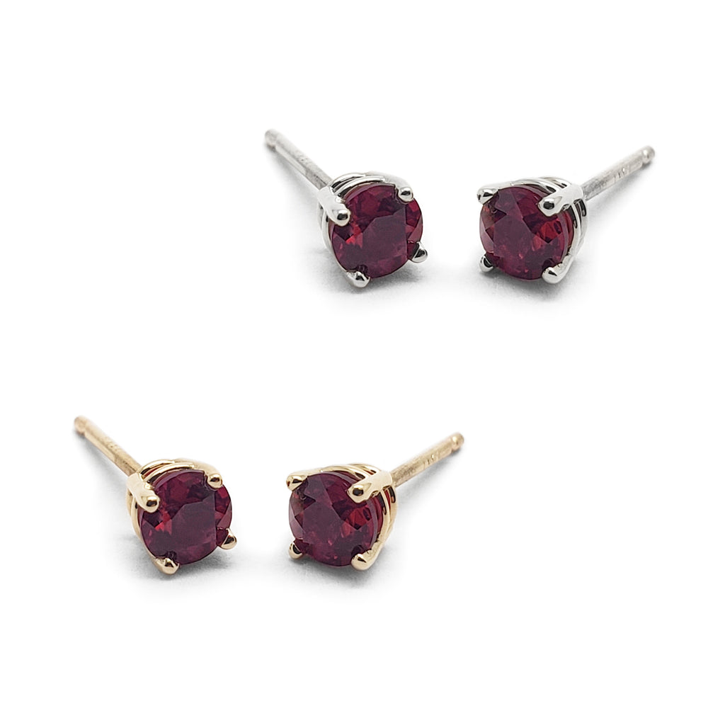Lab Grown Ruby Earrings | Era Design Vancouver Canada