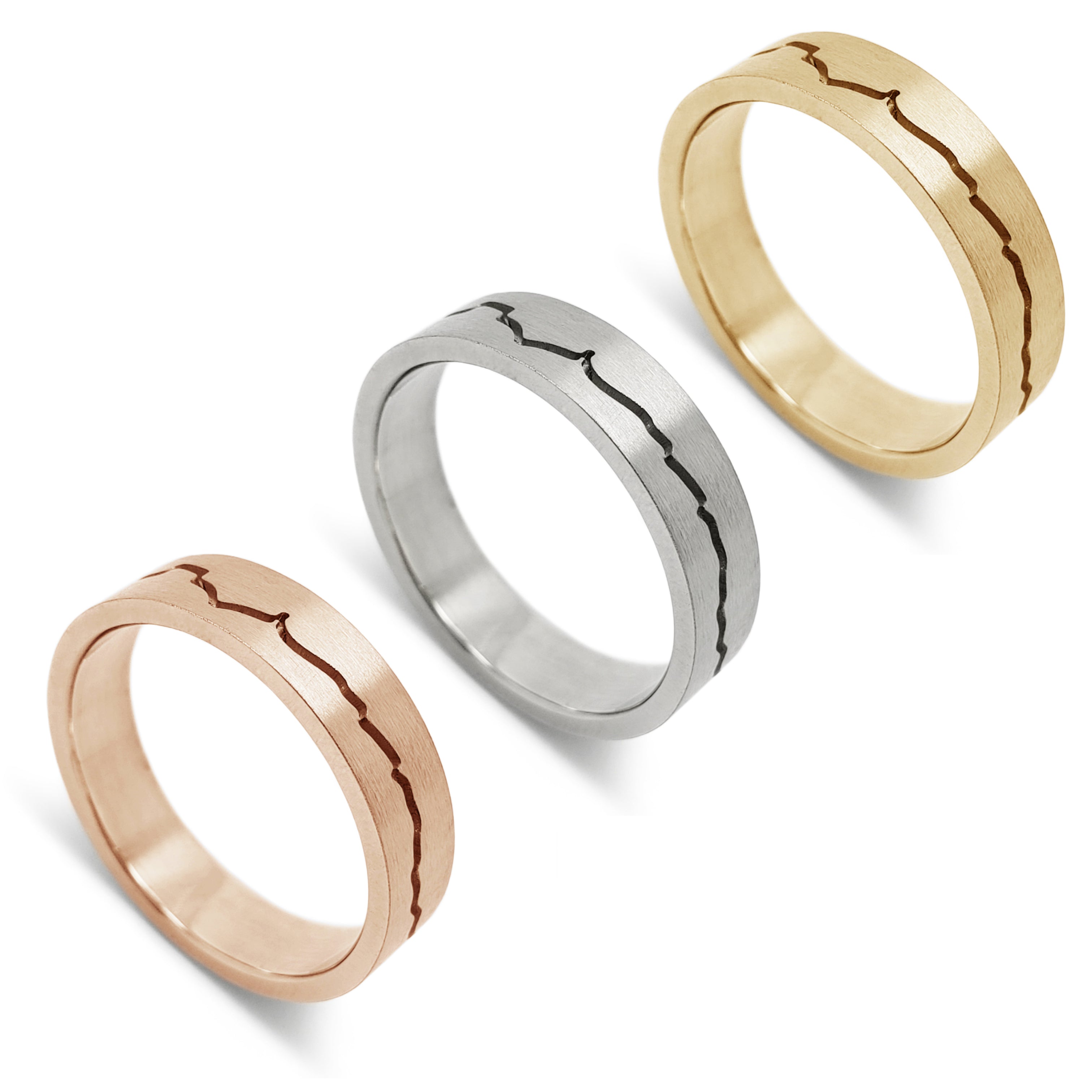 Mountain Range Wedding Ring | Era Design Vancouver Canada