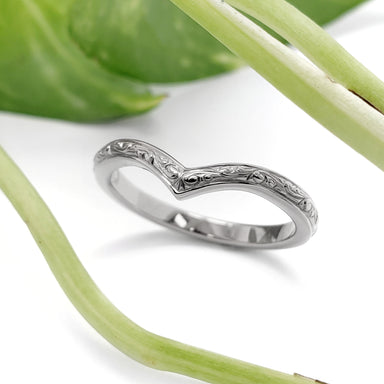 Hand Engraved Wedding Ring | Era Design Vancouver Canada