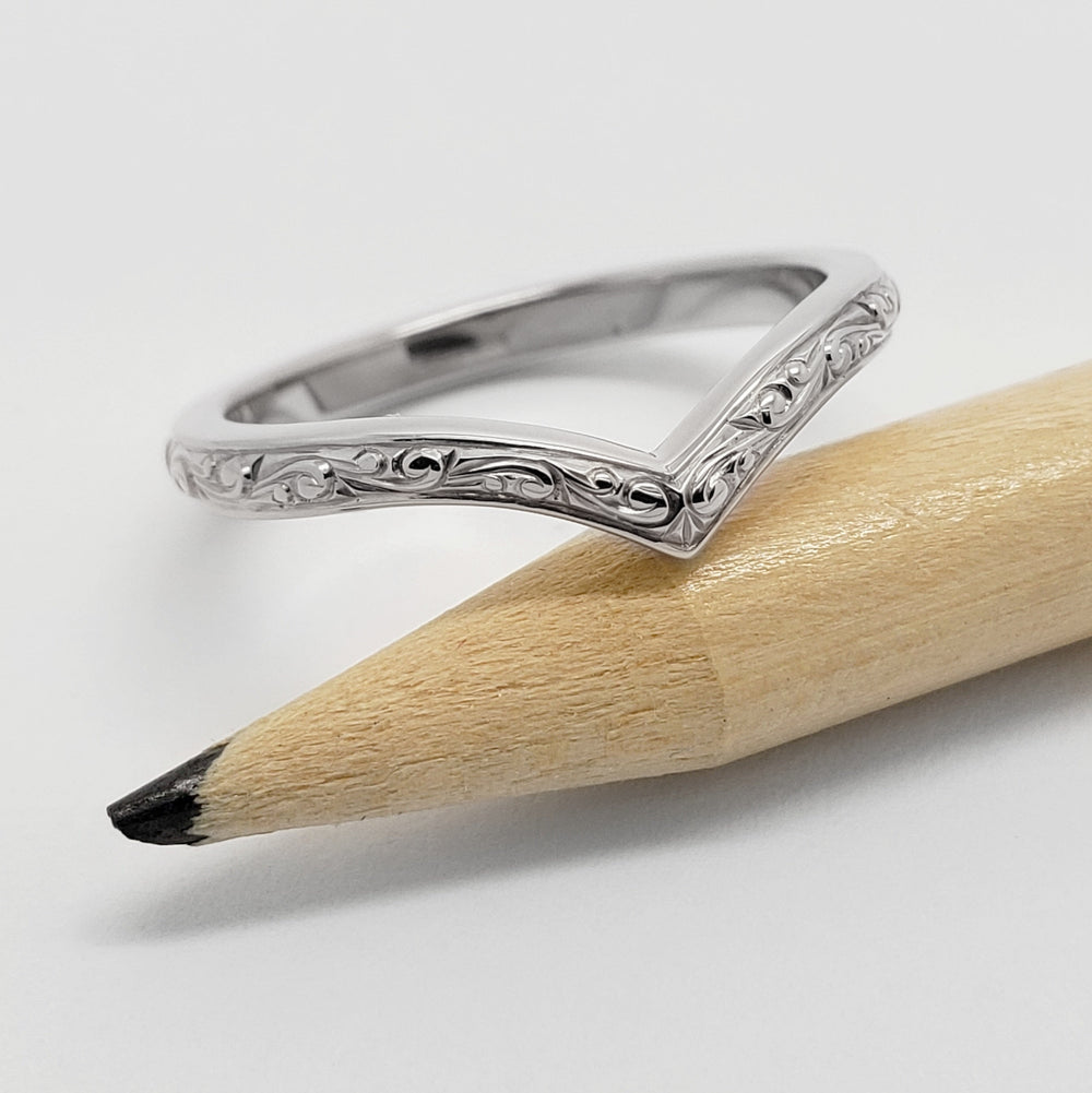 Hand Engraved Wedding Ring | Era Design Vancouver Canada