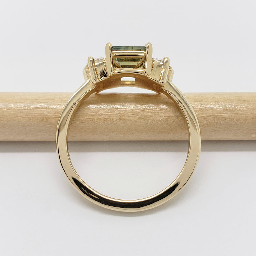 Sapphire & Diamond Engagement Ring | Era Design Vancouver Canada