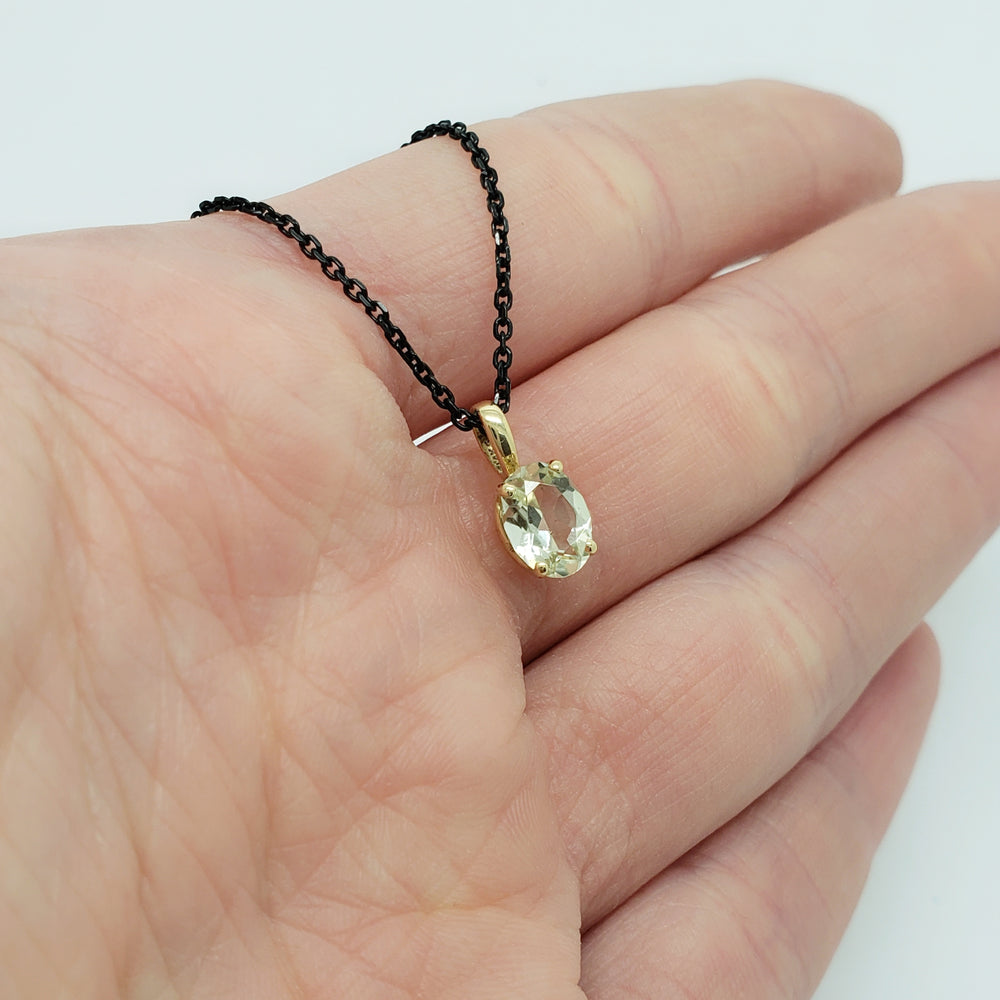 Yellow Gold Beryl Pendant | Era Design Vancouver Canada