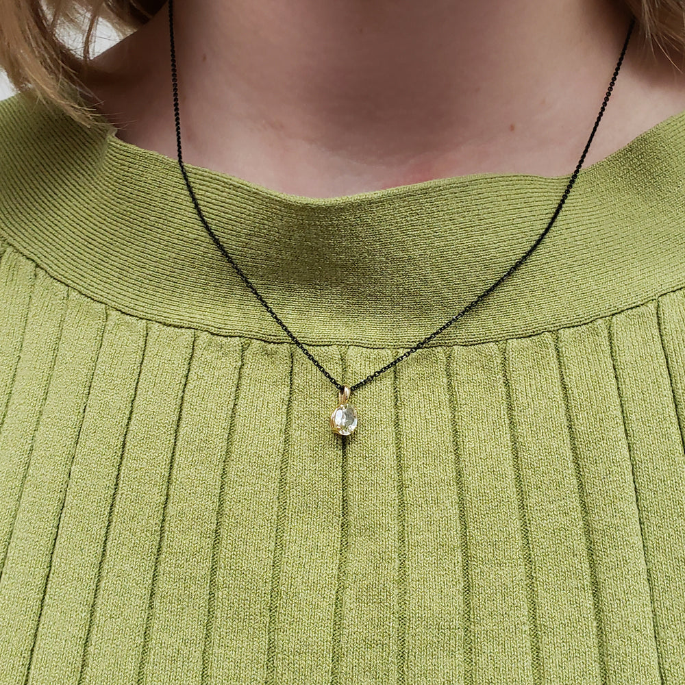 Yellow Gold Beryl Pendant | Era Design Vancouver Canada