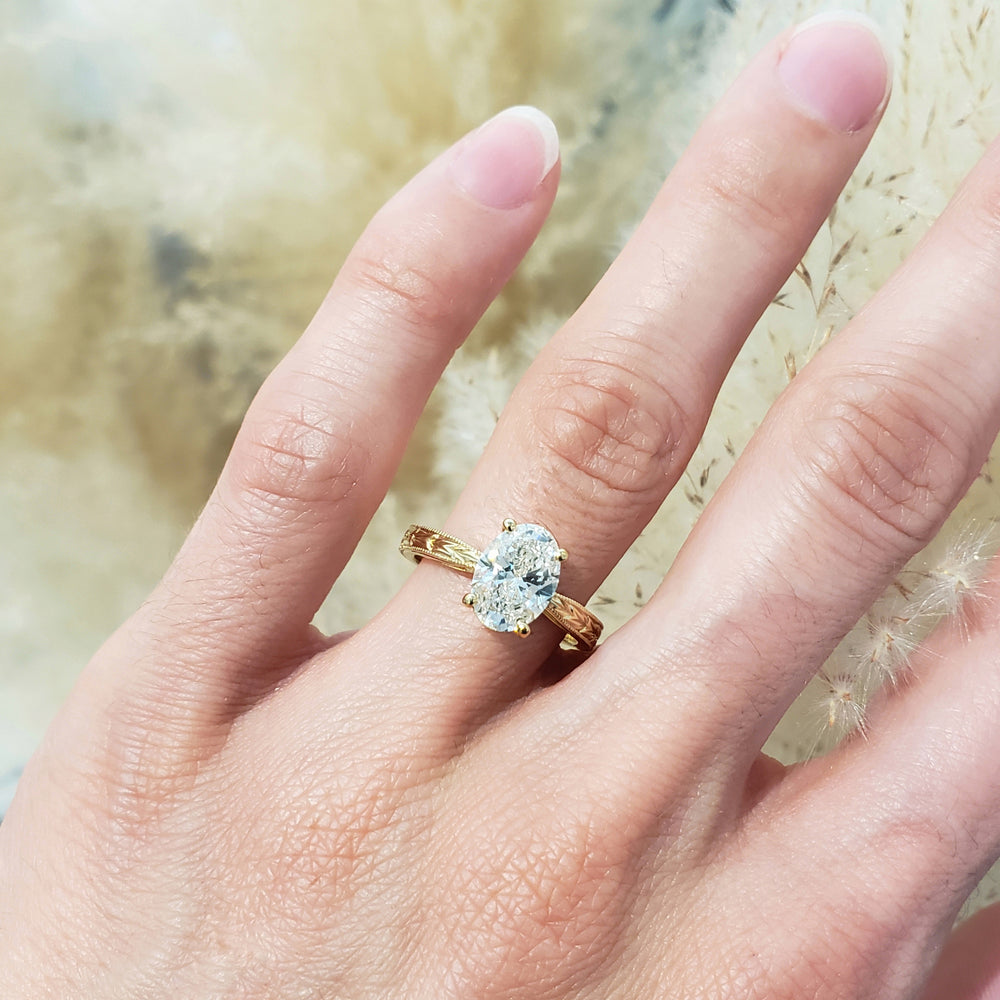 Lab Diamond Engagement Ring | Era Design Vancouver Canada