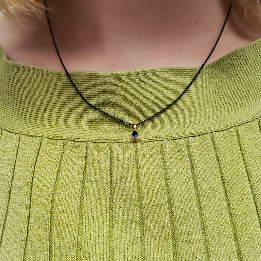 Blue Sapphire Pendant | Era Design Vancouver Canada