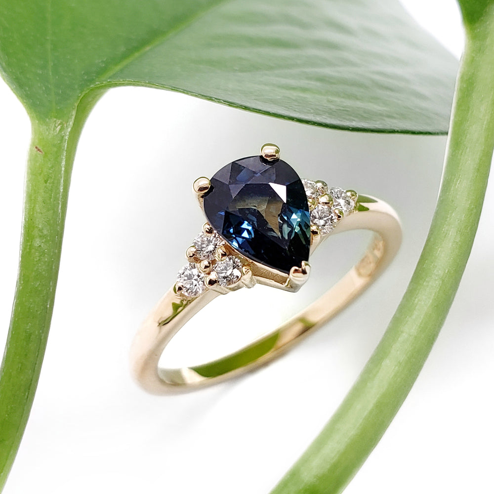 Australian Sapphire Engagement Ring | Era Design Vancouver Canada