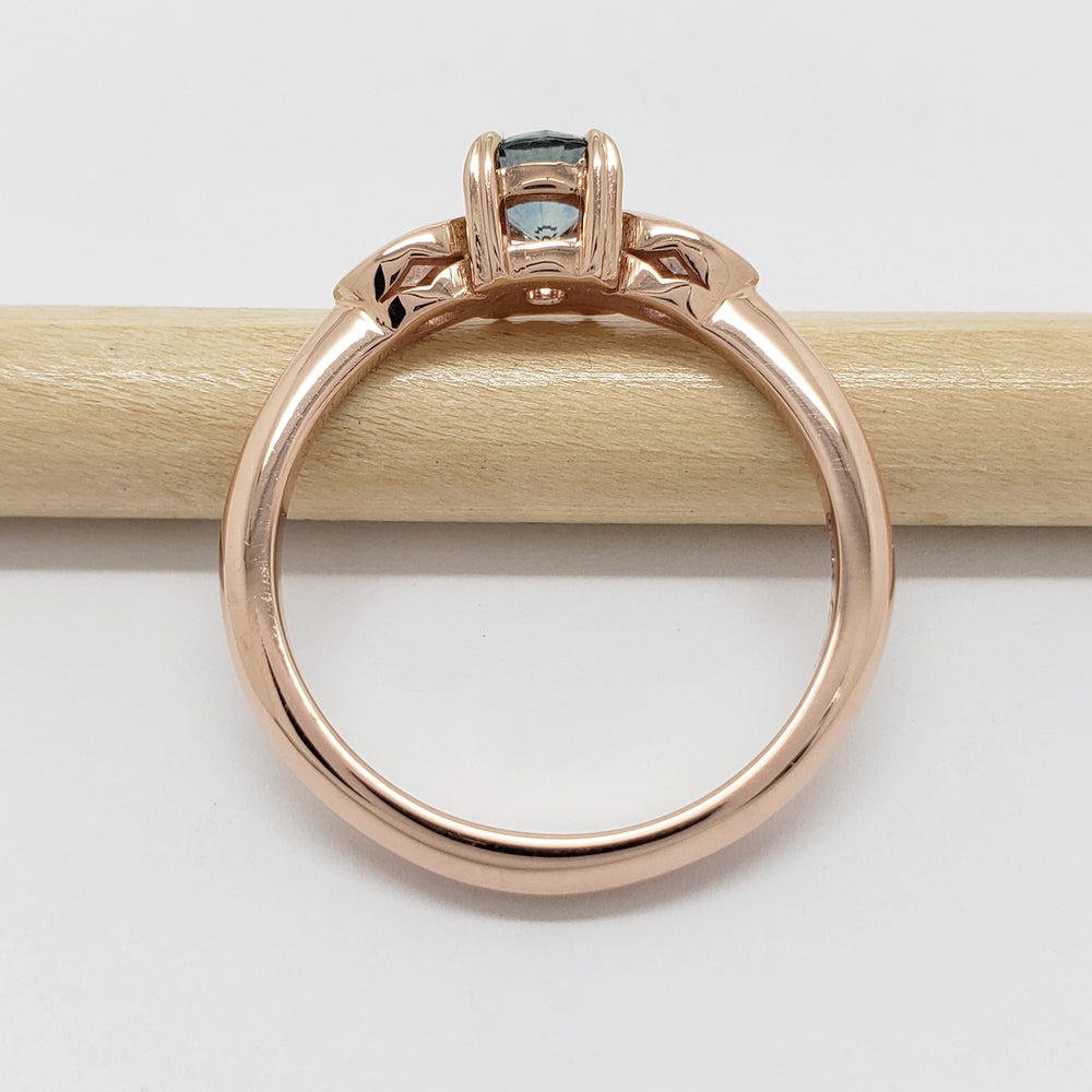 Sapphire & Diamond Engagement Ring | Era Design Vancouver Canada