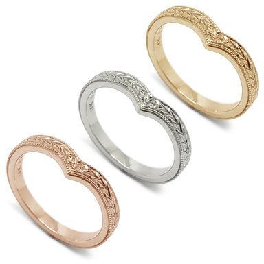 Hand Engraved Wedding Ring | Era Design Vancouver Canada