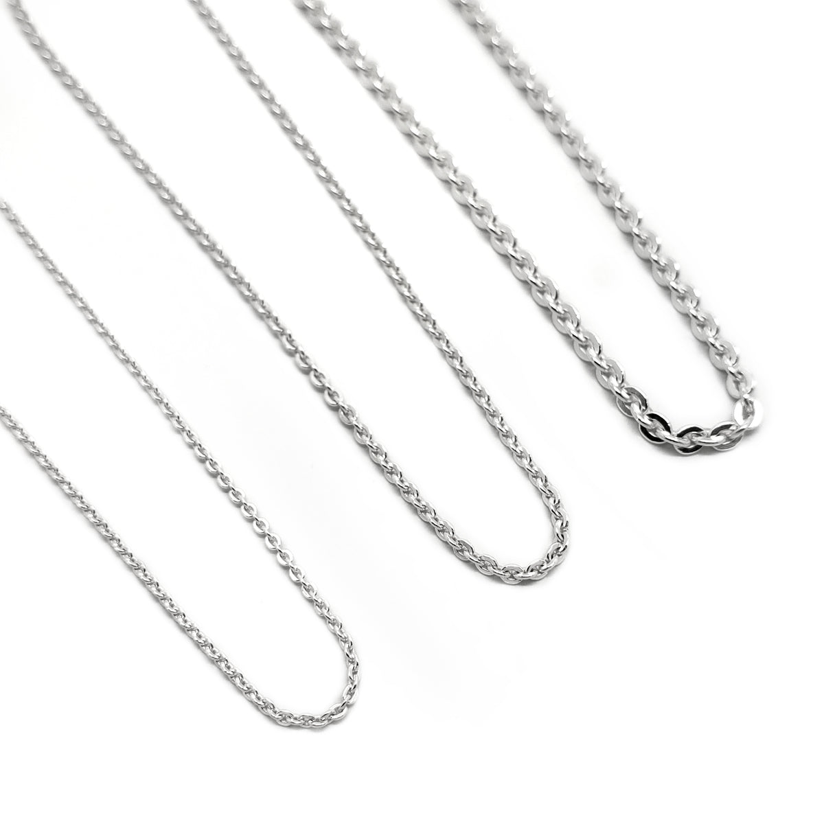 Silver Flat Cable Link Chain | Era Design Vancouver Canada