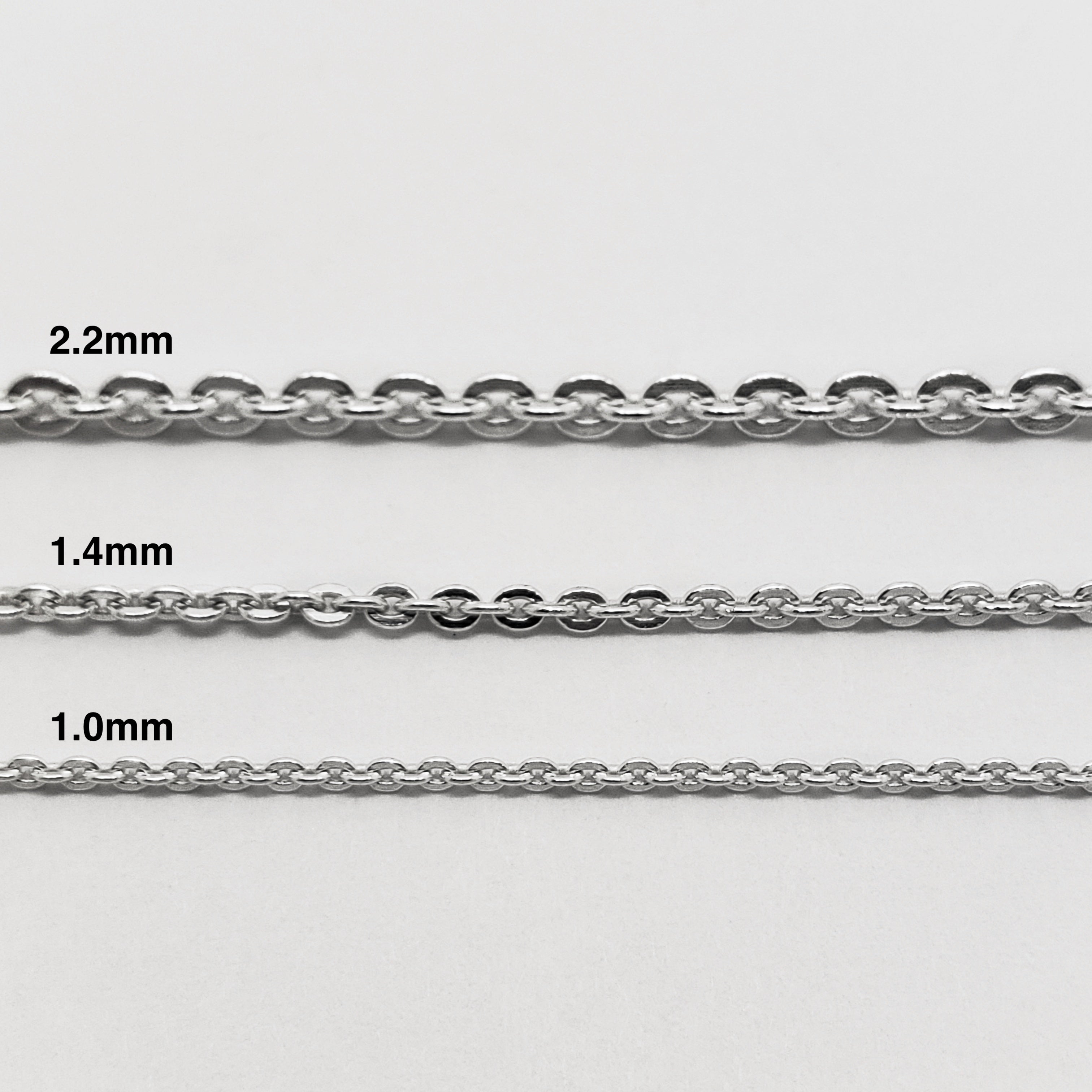 Silver Flat Cable Link Chain | Era Design Vancouver Canada