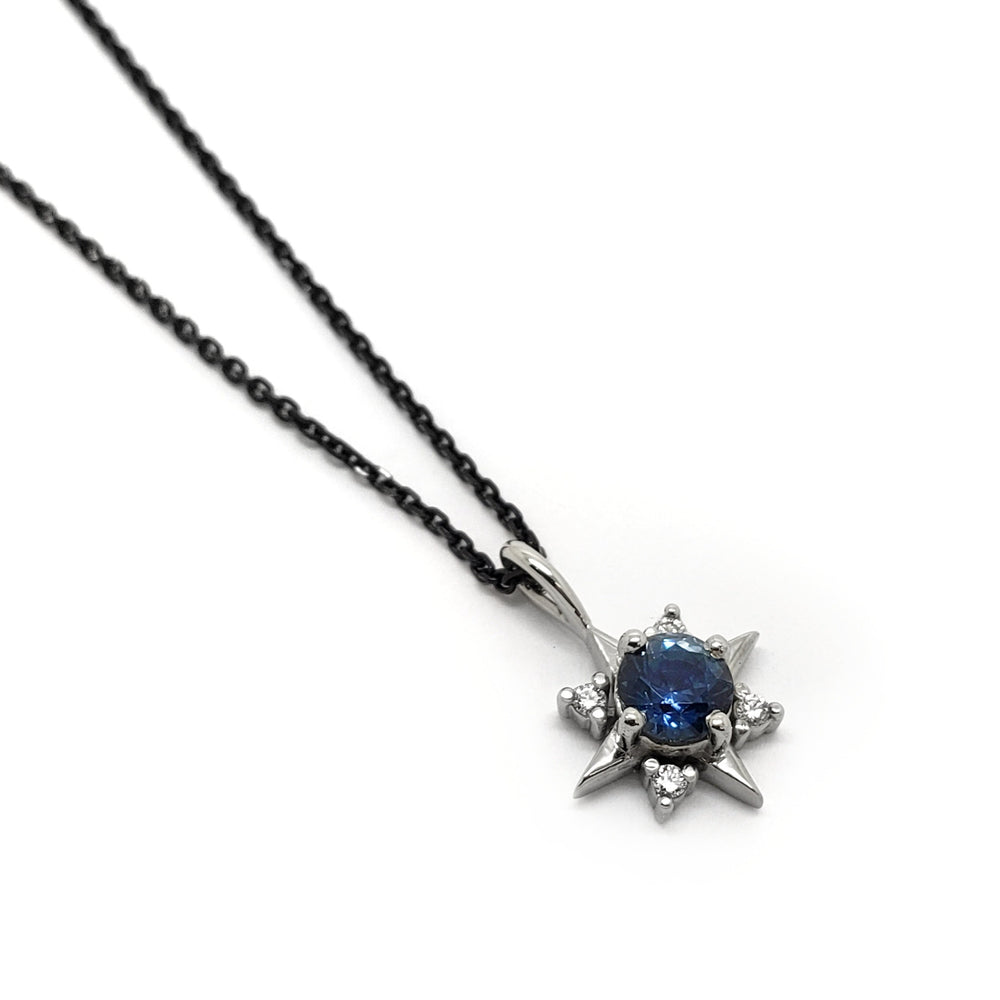 Sapphire and Diamond Pendant | Era Design Vancouver Canada