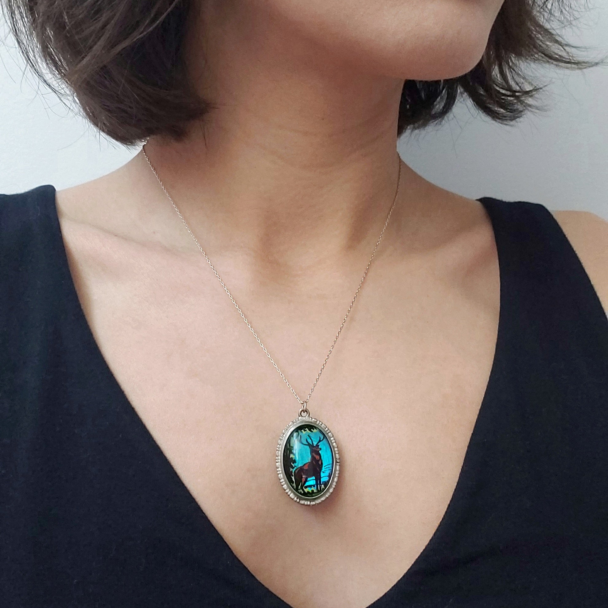 Vintage Butterfly Wing Necklace