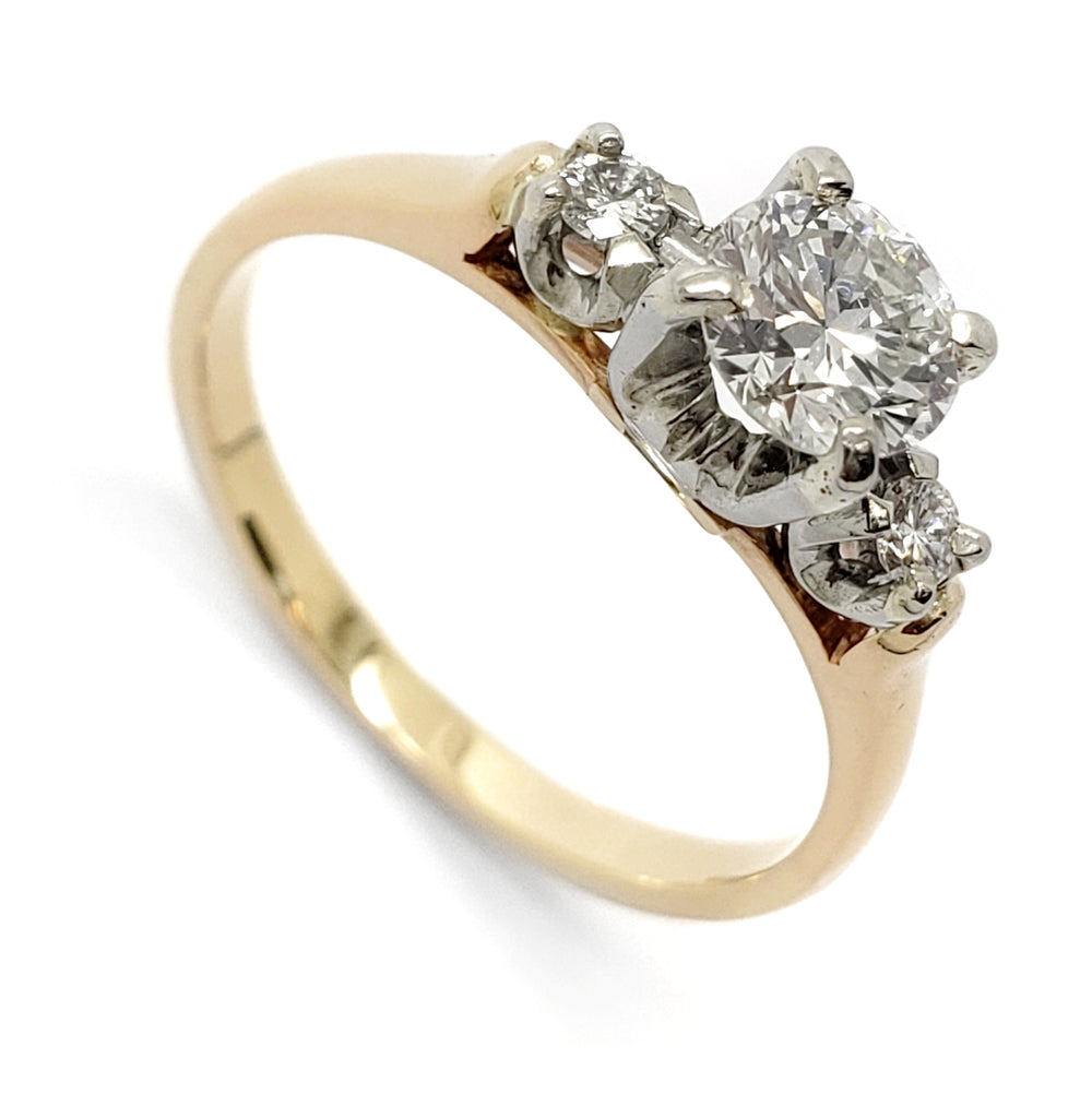Vintage Three-Stone Diamond Ring