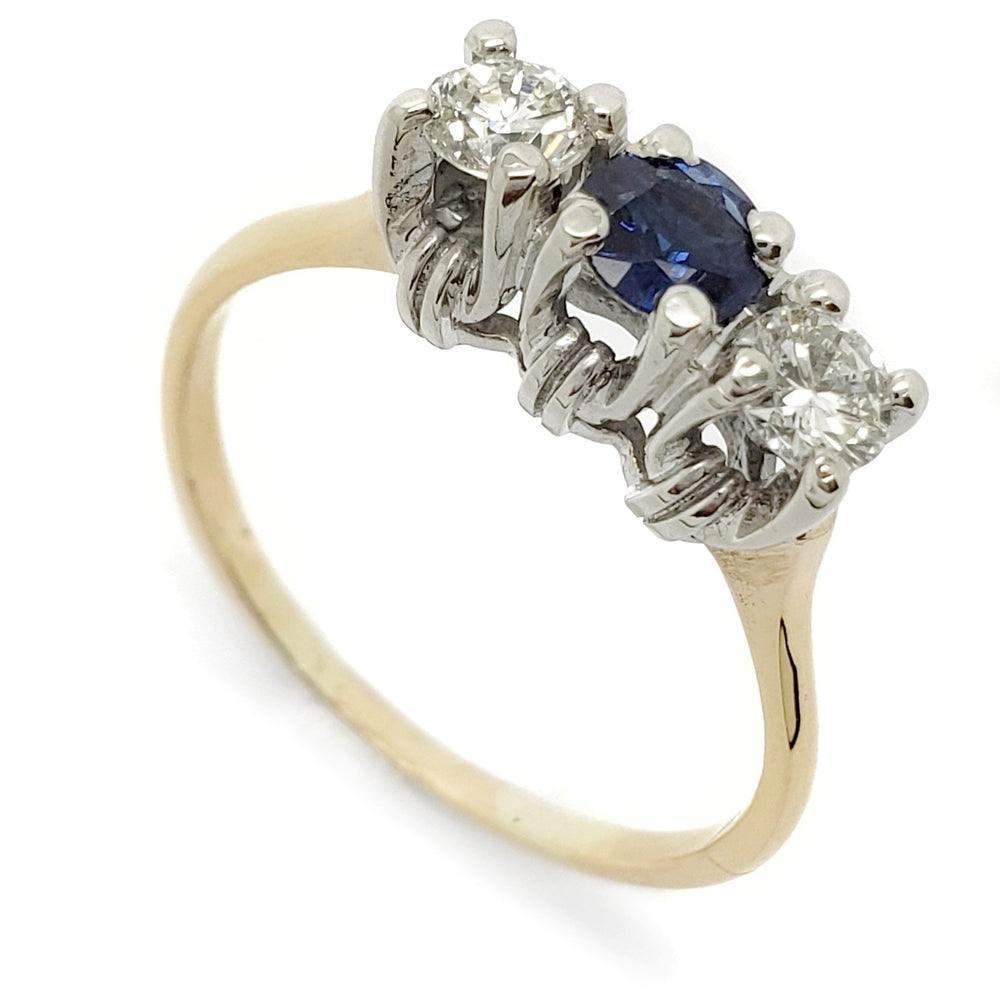 Vintage Sapphire and Diamond Ring | Era Design Vancouver Canada