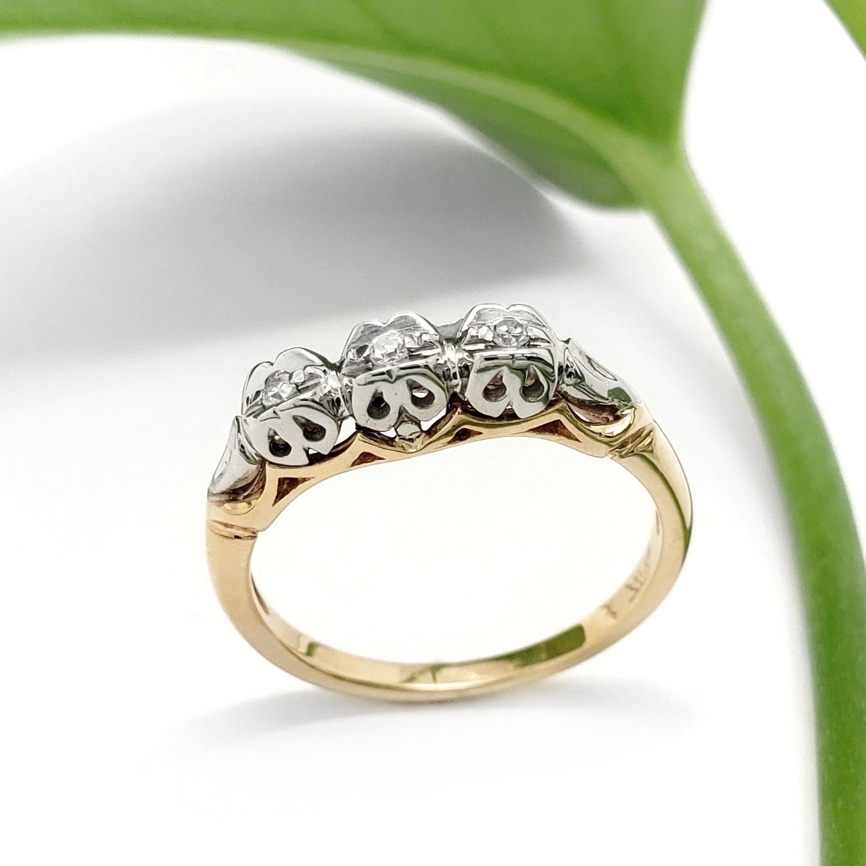 Vintage Two-Tone Wedding Ring | Era Design Vancouver Canada