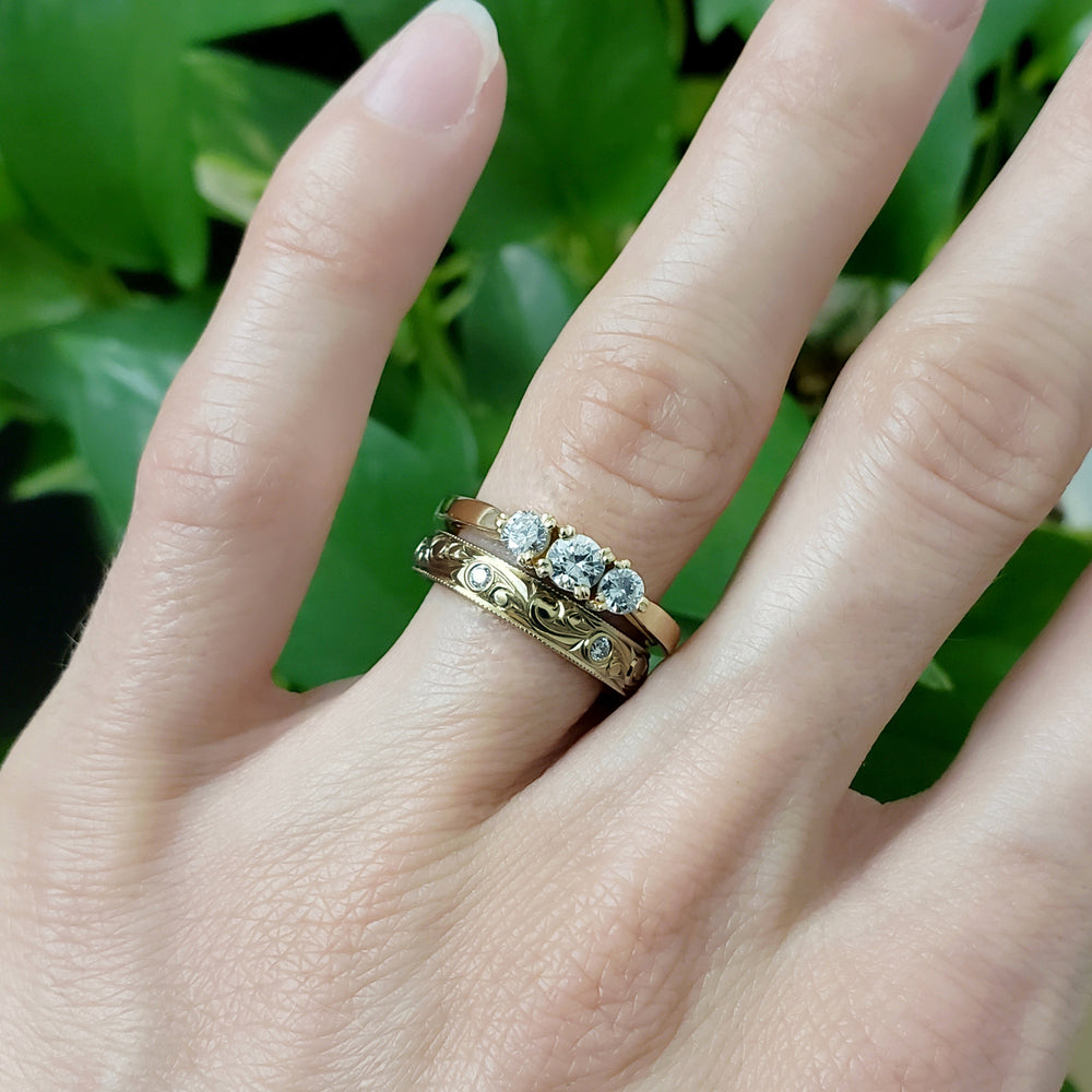 Reclaimed Diamond Engagement Ring | Era Design Vancouver Canada