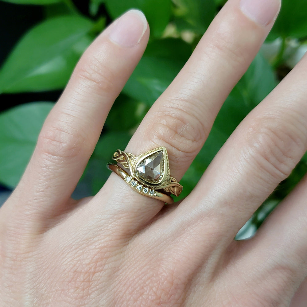 Rose Cut Diamond Engagement Ring | Era Design Vancouver Canada