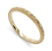 Engraved 14kt yellow gold wedding ring