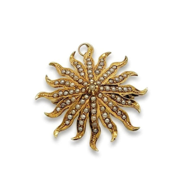 Edwardian Seed Pearl Pendant-Brooch | Era Design Vancouver Canada