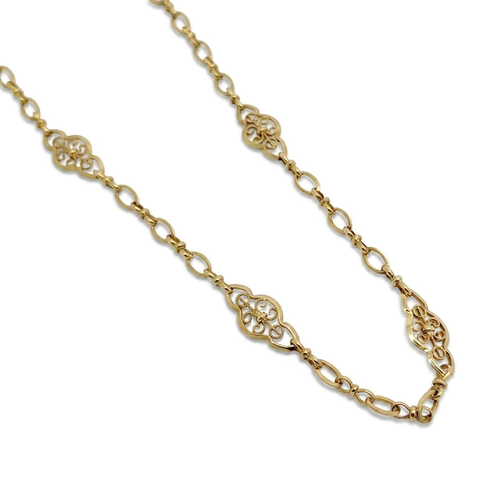 18kt Antique Filigree Chain | Era Design Vancouver Canada