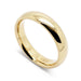 Handcrafted 14kt yellow gold low dome wedding ring with high polish finish