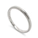 Handcrafted platinum wedding band with delicate millgrained edges