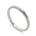 Handcrafted platinum wedding band with millgrain detailing by Era Design
