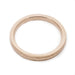 Top view of handcrafted rose gold wedding band with textured finish