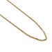 Close-up of vintage 10kt yellow gold twist chain necklace