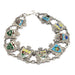 Vintage sterling silver bracelet with enamelled Canadian provincial crests