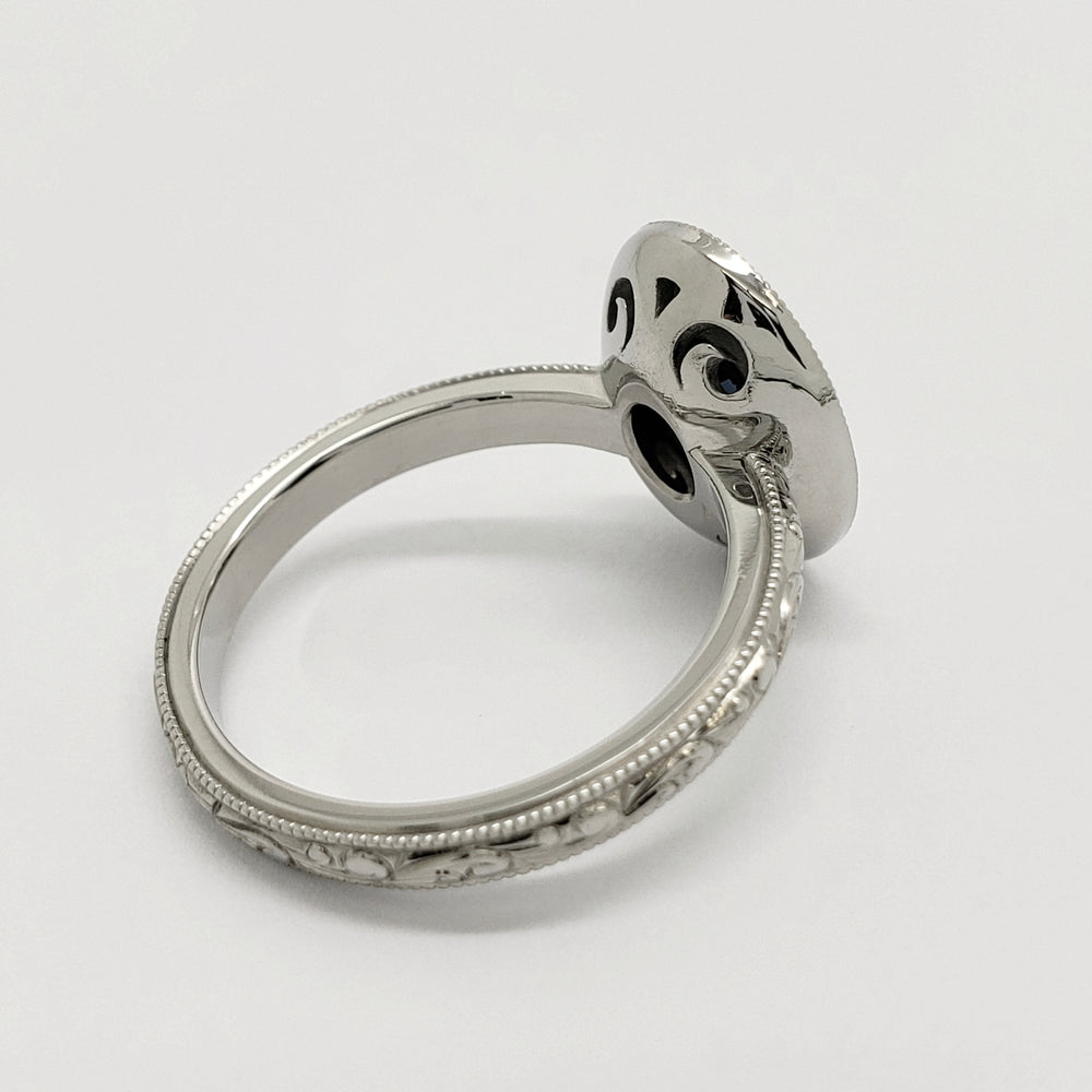 Sapphire and Diamond Engagement Ring | Era Design Vancouver Canada