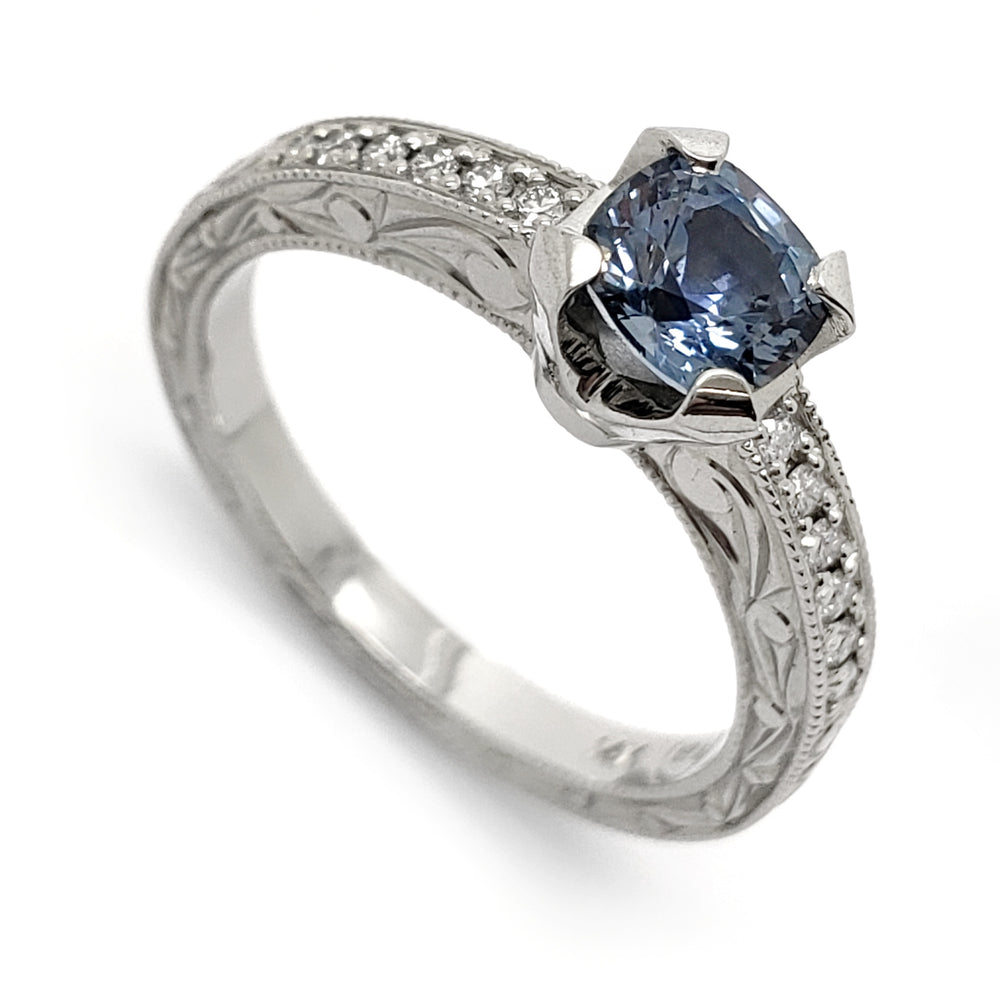 Montana Sapphire Engagement Ring | Era Design Vancouver Canada