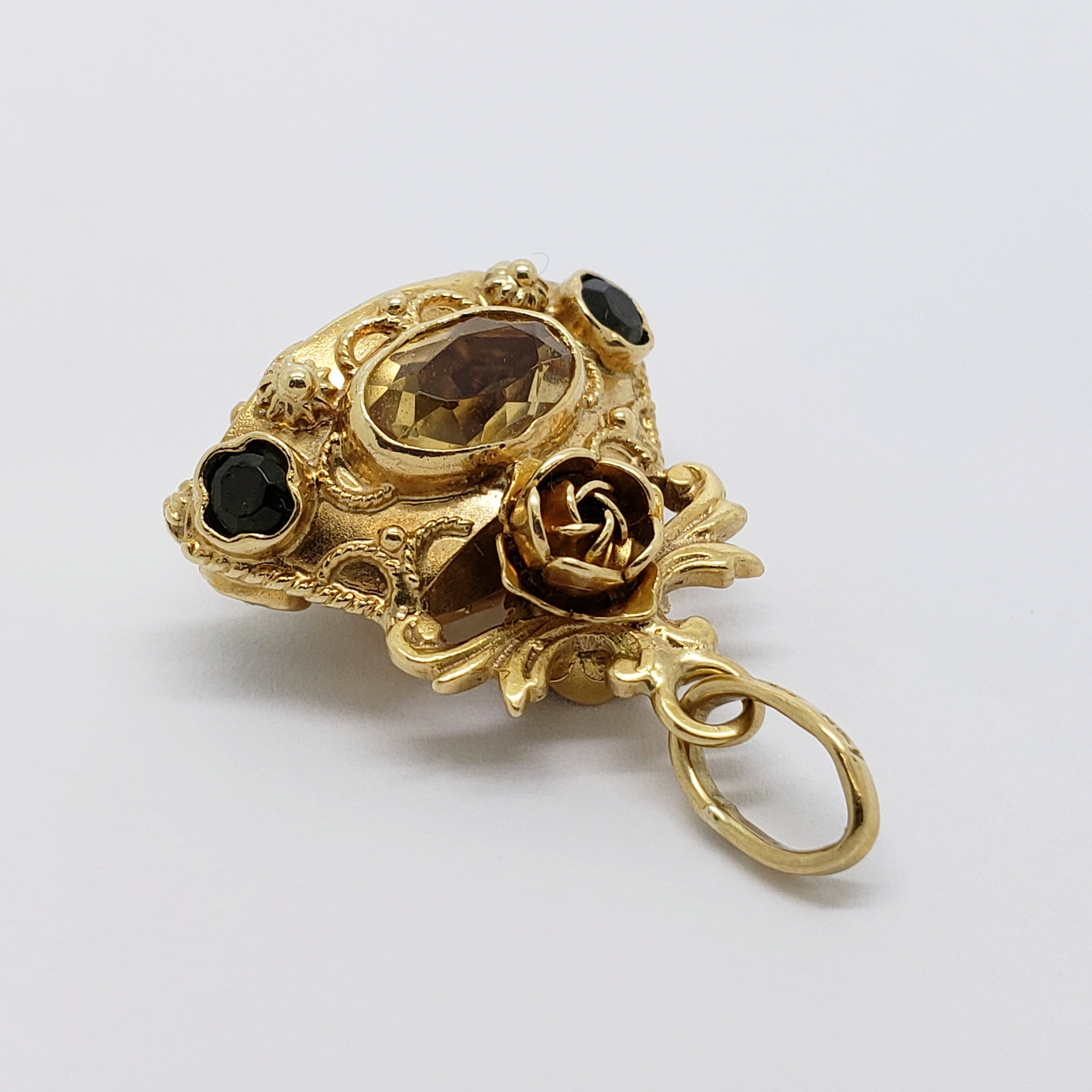 Antique Gemstone Fob Pendant | Era Design Vancouver Canada