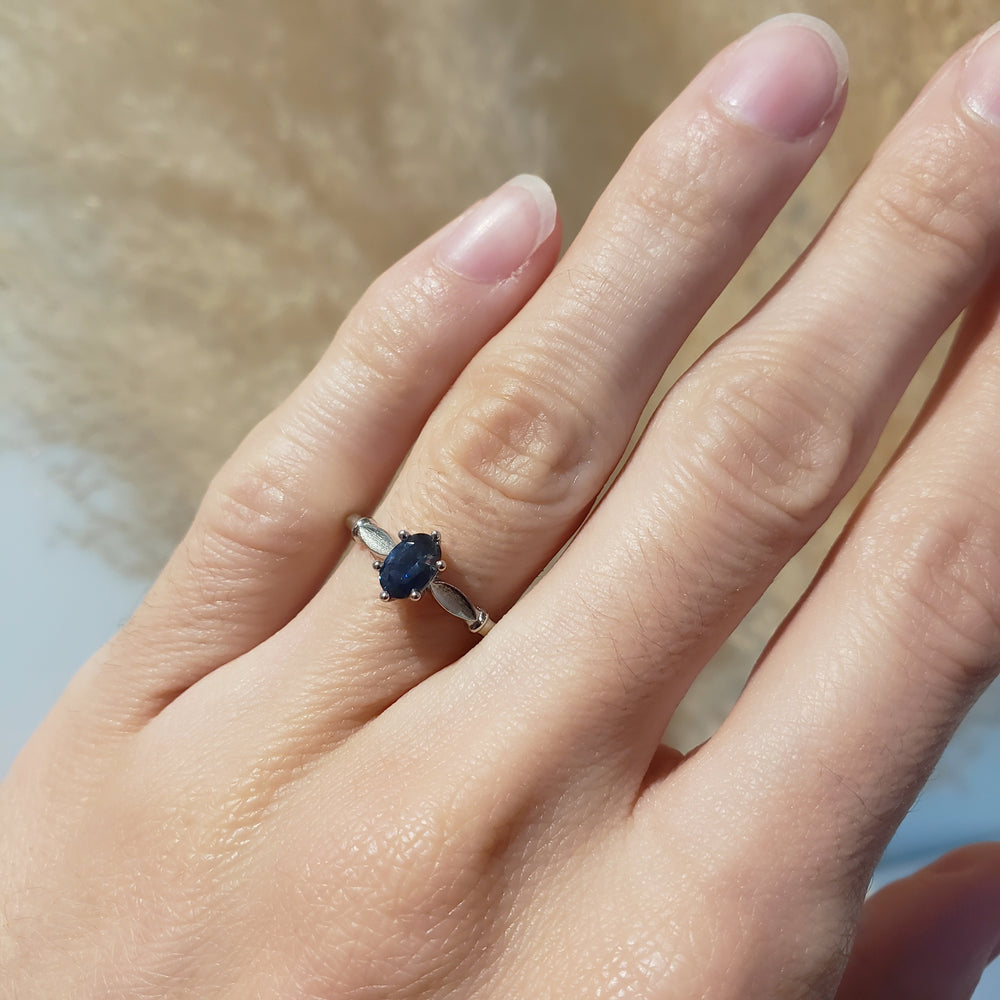 Australian Sapphire Engagement Ring | Era Design Vancouver Canada