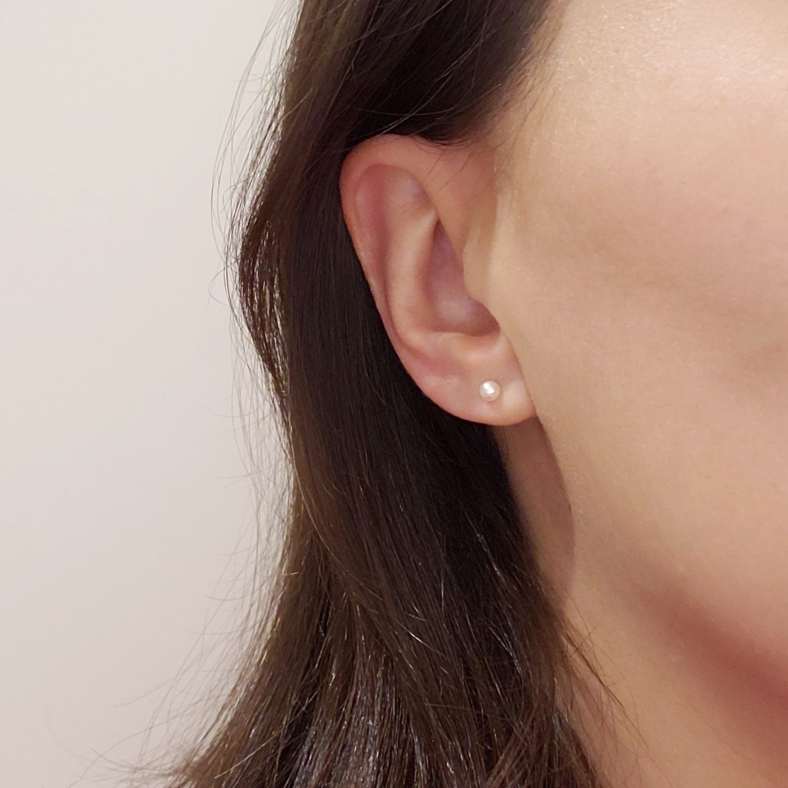 Yellow Gold Freshwater Pearl Earrings | Era Design Vancouver Canada