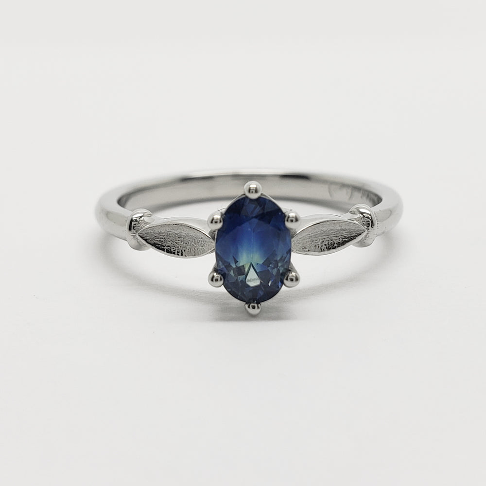 Australian Sapphire Engagement Ring | Era Design Vancouver Canada