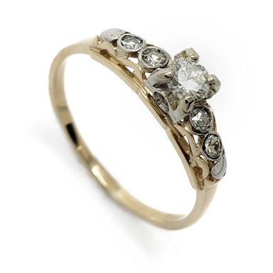 Antique Diamond Engagement Ring | Era Design Vancouver Canada